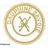 Badge / Macaron GLNF – Grande tenue provinciale – Grand Directeur des Cérémonies – Dauphiné Savoie – Brodé main